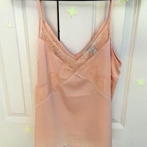 Light pink silk-like camisole